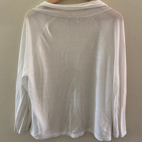 White Dana Buchman Cardigan - Picture 2 of 4
